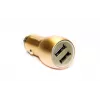 Evelatus ECC01 GOLD Car Charger 2 USB Ports 3.1A with Stainless Steel Escape Tool Gold
