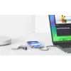 Evelatus USB C auf USB C Silikonkabel 0,2M Grau