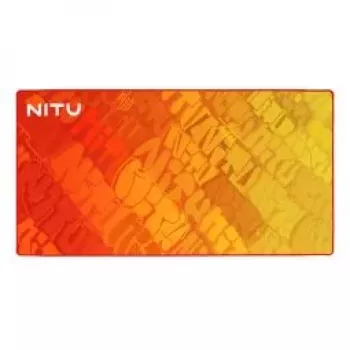 NITU Gaming XXL Mouse Pad - Erweitertes Gaming-Mauspad mit rutschfester Gummibasis, wasserabweisendem Stoff, genähten Kanten, 900x400x3mm, Schwarz