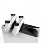 Saitake Dual Charging Station Dock für Sony PlayStation 5 PS5-Controller, Konsolenform, Schwarz-Weiß