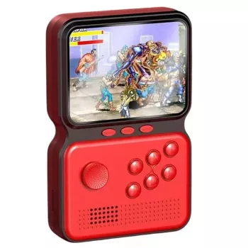 GameBox M3 16bit Portable Retro Game Console mit 900 Spielen 3'' HD LCD / TV RCA Kabel Rot