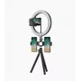Elight O1 Flexi Tripod Stand 30cm + 10 inch LED Ring mit Kabelfernbedienung & Telefon / 3/4 Schraubbefestigung Schwarz