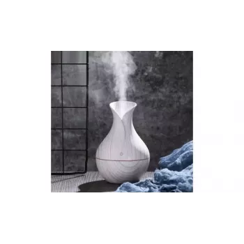 IVY D2 3-in-1 Aroma Diffuser - Luftbefeuchter - 1,5W Nachtatmosphäre USB-Lampe 11cm / 300ml Steinholz