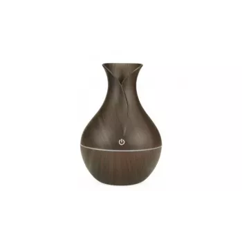 IVY D2 3-in-1 Aroma Diffuser - Luftbefeuchter - 1,5W Nachtlicht USB-Lampe 11cm / 300ml Dark Wood