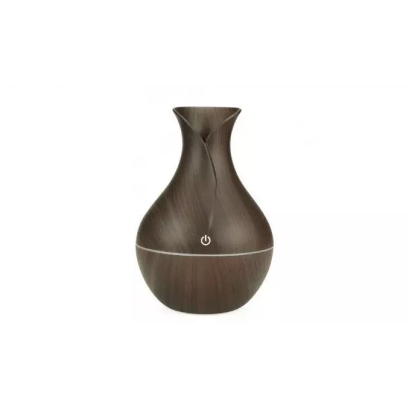 IVY D2 3-in-1 Aroma Diffuser - Luftbefeuchter - 1,5W Nachtlicht USB-Lampe 11cm / 300ml Dark Wood