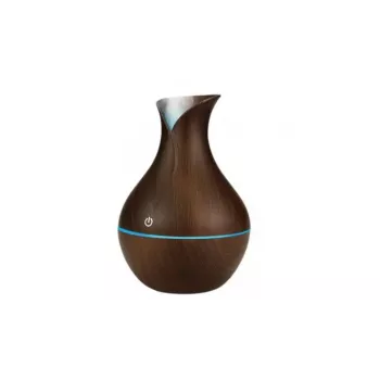 IVY D2 3-in-1 Aroma Diffuser - Luftbefeuchter - 1,5W Nachtlicht USB-Lampe 11cm / 300ml Dark Wood