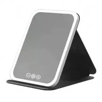 iWear Foldable Makeup Mirror with Tricolour LED Backlight & Intelligent Touch Screen 15x21.3cm