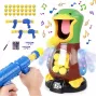 Kiddyz D12 Attraktives Enten-Schießspiel mit Pistole und 12 Bällen