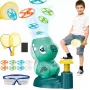 Kiddyz KT1 Dino Flying Disc Catapult Launcher Toy mit 2 Raketen
