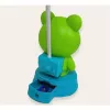 Kiddyz NL1 Space Froggy Kinder-Nachtlicht-Schreibtischlampe (20x10cm) mit USB-Stromversorgung und Anspitzer Grün
