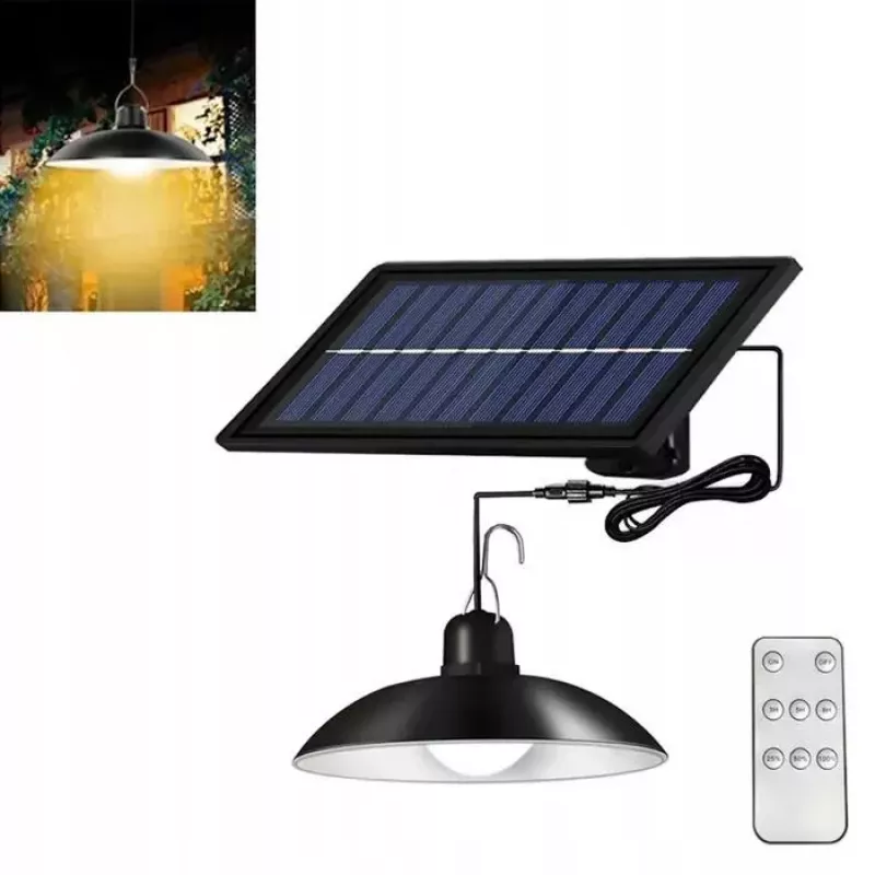 Elight Garden Decor Solar IP65 LED Solo Hängelampe (14,8x6,4cm) mit Dämmerungssensor & Fernbedienung