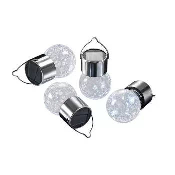 Elight Garden Decor Solar IP65 LED Solo-Laterne Hängend Birnenstil (9x6cm) mit Dämmerungssensor