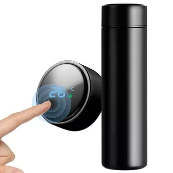 IVY Steel Smart Thermo Vacuum Cup 350ml für heiße und kalte Getränke mit Temperaturanzeige