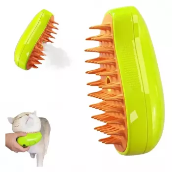 iLike Pet Electric Bath Comb 3in1 - Depilation + Reinigung + Massage mit One-Click-Spray (6,6x12 cm)