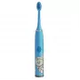 Kiddyz T1 Elektrische Schallzahnbürste für Kinder 3-12 Jahre, USB-wiederaufladbar, 2 Bürstenköpfe, Blau