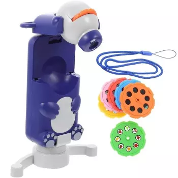 Kiddyz PR1 Kinder 2-in-1 Kompakter Klappbarer Zeichenprojektor Tischständer Kamera Bären-Design