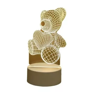 Elight ILU 3D Illusion LED Nachtlampe mit Fußball Design, mehrfarbiges Licht (25x15cm), USB-betrieben