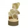 Elight ILU 3D Illusion LED Nachtlampe mit Fußball Design, mehrfarbiges Licht (25x15cm), USB-betrieben
