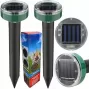 iLike Gardenera Solar Ultraschall-Maulwurf- und Nagetiervertreiber 22,5x6,3 cm Set mit 2 Stück für Garten und Rasen