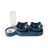 iLike Futterstation für Katzen und Hunde 40x22cm mit automatischem 500ml Wasserspender + 2 Näpfe