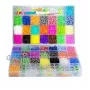 Kiddyz 4400-teiliges Armband-Herstellungs-Set mit Gummibändern, Haken, Clips und Charms, organisierte Aufbewahrungsbox, mehrfarbig