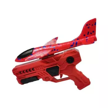 Kiddyz Styrofoam Airplane Gun Launcher mit Segelflugzeug, langlebiges leichtes Spielzeug