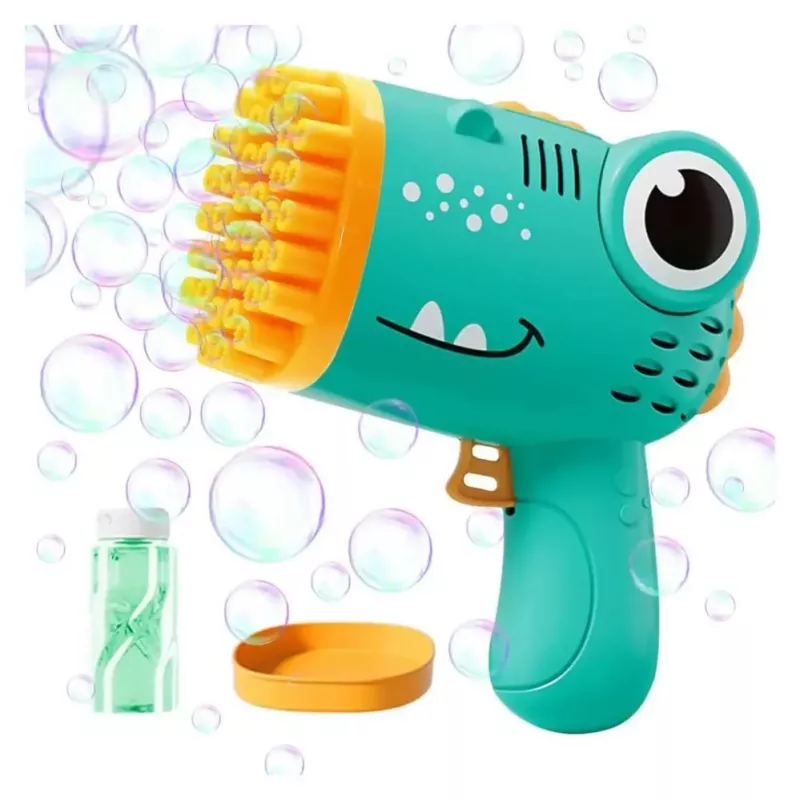 Kiddyz Bubble Gun 40 Hole Seifenblasenpistole mit Flaschenhalter für Kinderpartys im Innenbereich und Spiele im Freien