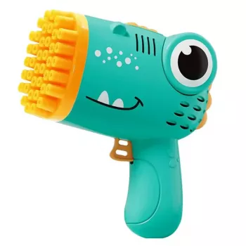 Kiddyz Bubble Gun 40 Hole Seifenblasenpistole mit Flaschenhalter für Kinderpartys im Innenbereich und Spiele im Freien