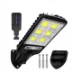 Elight LU17 Solar LED-Straßenleuchte 120 COB PIR-Sensor + wasserdichtes Design ABS-Konstruktion Schwarz