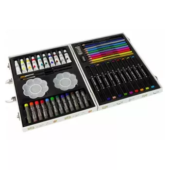 iLike Stationery Art Set für Kinder 68-teilig Marker Buntstifte Bleistifte und Zubehör Multicolor