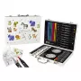 iLike Stationery Art Set für Kinder 68-teilig Marker Buntstifte Bleistifte und Zubehör Multicolor