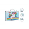 iLike Stationery Art Set for Kids 145pcs Creative Drawing Kit Blue Case Kiddyz KIDD-ART-145B-BL