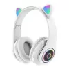 Bemi B39 Kinder Katze Bluetooth Wireless Headset mit FM-Radio, MP3, MicroSD und Telefonie - Weiß