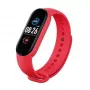iWear SM6 Smart Bracelet - Fitness Tracker IP67 mit HR & Blutdruck / Social / Schlafmonitor Rot