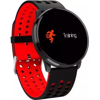 iWear M9 Runde Smart & Fit Watch mit Full Touch 1,3 Zoll IPS, Mediensteuerung, Herzfrequenz, Blutdruck, Schwarz