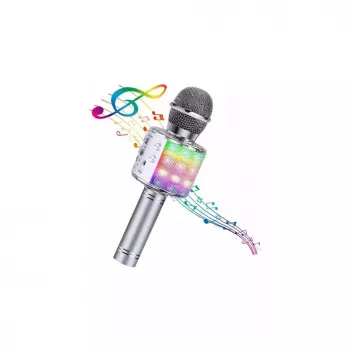 BEMI M85 Karaoke Mikrofon mit Lautsprecher für Kinder & Erwachsene, Stimmeffekte, Aufnahme, Micro SD, USB, Bluetooth