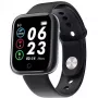 iLike M7 Smart & Fit Watch mit Full Touch 1,3 Zoll IPS, Herzfrequenz, Blutdruck, Social Black