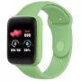 iWear M7 Smart & Fit Watch mit Full Touch 1,3 Zoll IPS, Mediensteuerung, Herzfrequenz, Blutdruck, Social Green