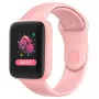 iWear M7 Smart & Fit Watch mit Full Touch 1,3 Zoll IPS, Mediensteuerung, Herzfrequenz, Blutdruck, Social Pink