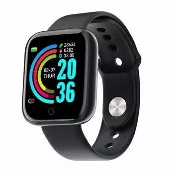 iWear M8 Smart & Fit Watch mit Full Touch 1,3'' IPS, Herzfrequenz, Blutdruck, Social, Schwarz