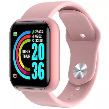 iWear M8 Smart & Fit Watch mit Full Touch 1,3'' IPS Mediensteuerung / HR / Blutdruck / Social Pink