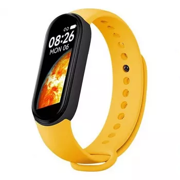 iWear SM7 Smart Bracelet 0.96 inch TFT - Fitness Tracker IP67 mit HR & Blutdruck / Social / Schlaf Gelb