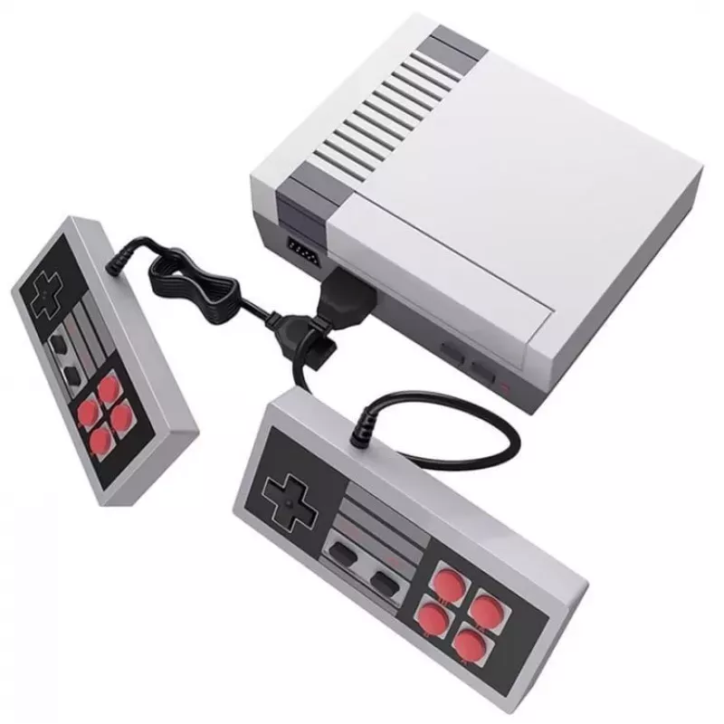 GameBox R6 8-Bit Retro TV AV RCA Analog Game Console mit Dual Controllern und 620 integrierten Spielen