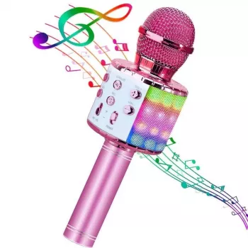 Bemi M85 Karaoke Mikrofon mit Lautsprechern & Aufnahme für Kinder & Erwachsene, Micro SD, USB, Bluetooth