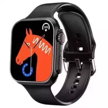 iWear WS78 Plus 2.0 Zoll Infinite Display Alu-Keramik Dual BT Call Smartwatch Herzfrequenzmesser Schwarz