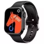 iWear WS78 Plus 2.0 Zoll Infinite Display Alu-Keramik Dual BT Call Smartwatch Herzfrequenzmesser Schwarz