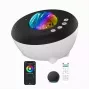 Elight J1 Aurora-Projektor mit Atmosphärengeräuschen & Bluetooth-Lautsprecher, Smart Wi-Fi Bluetooth App-Steuerung, Weiß