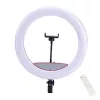 Elight SR14 36cm LED Ring Light mit Smartphone-Halter + 220V Adapter + Bluetooth-Fernbedienung Schwarz
