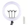 Elight SR18 45cm LED-Lichtring mit 3x Smartphone-Halter + 220V Adapter + BT-Fernbedienung Schwarz