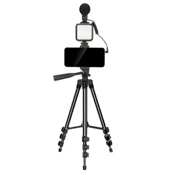Elight M5 Vlog Smartphone Fix Video & Photo Kit mit LED-Licht, Mikrofon, Stativ 1,3 m, Fernbedienung